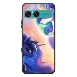 Чехол Unicorn на Sony Xperia 10 VII (Единорожки на тучках)