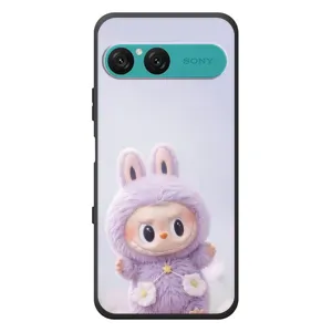 Чехол с принтом Лабубу для Sony Xperia 10 VII (Фиолетовый Лабубу)