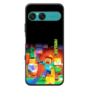 Чехлы для Sony Xperia 10 VII (Персонажи Майн Крафт) (Герой Майнкрафт)