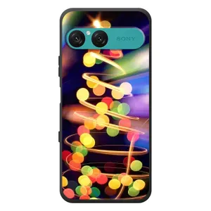 Чехол Новогодняя Елка на Sony Xperia 10 VII (Гирлянды)