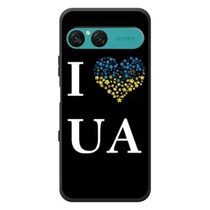 Силиконовый Чехол на Sony Xperia 10 VII (Я-Украина) (I Love UA)