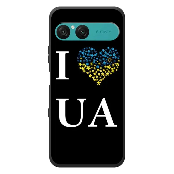 Чехол с рисунком «I Love UA» для Sony Xperia 10 VII Чехол с рисунком «I Love UA» для Sony Xperia 10 VII