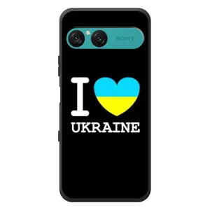 Чехол с Украинской символикой на Сони Эксперия 10 Семь (I Love Ukraine)