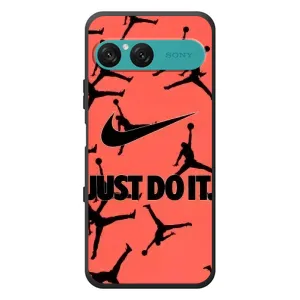 Силиконовый Чехол Nike Air Jordan на Сони Эксперия 10 Семь (Just Do It)