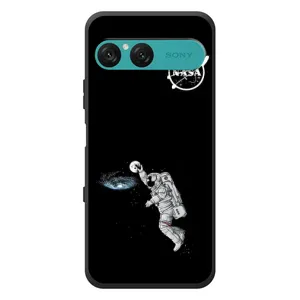 Силіконовый бампер з принтом "Наса" на Sony Xperia 10 VII (Космонавт баскетболіст)