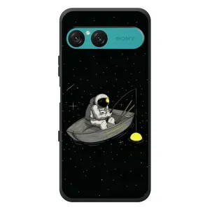 Силіконовый Чохол з принтом "Космонавти" на Sony Xperia 10 VII (Космонавт на рибалці)