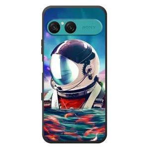 Силіконовый Чохол з принтом "Космонавти" на Sony Xperia 10 VII (Космонавт у воді)