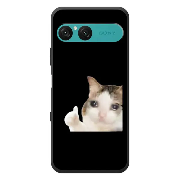 Чехол с рисунком «Кот в слезах» для Sony Xperia 10 VII Чехол с рисунком «Кот в слезах» для Sony Xperia 10 VII