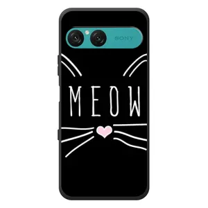 Бампер с изображением Котиков для Сони Эксперия 10 Семь (КОТИК MEOW)
