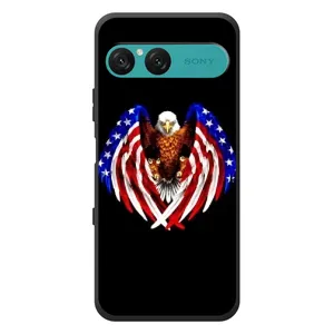 Чохол Прапор USA для Sony Xperia 10 VII (Крила США)