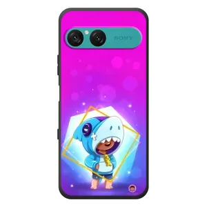 Чехол Бравл Старс для Sony Xperia 10 VII (Леон в костюме Акулы)