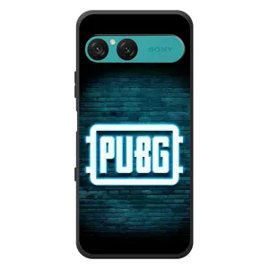 Чехол (TPU) с картинкой "Лого Пабг" на Сони Эксперия 10 Семь (Лого PUBG)