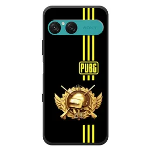 Чехол (TPU) с картинкой "Лого Пабг" на Сони Эксперия 10 Семь (Лого PUPG)