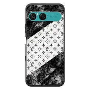 Чехол Стиль Louis Vuitton на Sony Xperia 10 VII (LV на белом)