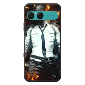 Силиконовый чехол с картинкой "Герой Pubg" на Sony Xperia 10 VII (Man Пубг)