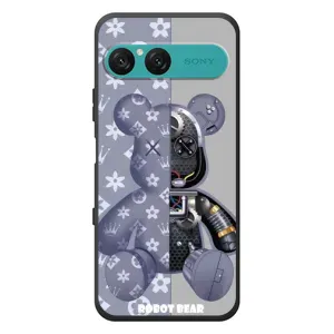 Силиконовый чехол для Sony Xperia 10 VII (Медведь Louis Vuitton)