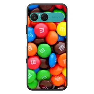 Чехол с изображением вкусной еды для Sony Xperia 10 VII (Разноцветные M&M'S)