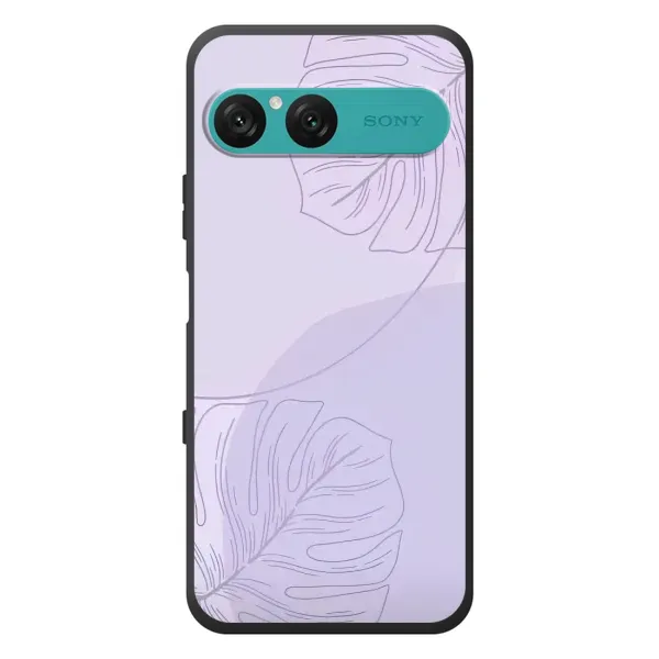 Чехол с рисунком «Монстера фиолетовая» для Sony Xperia 10 VII