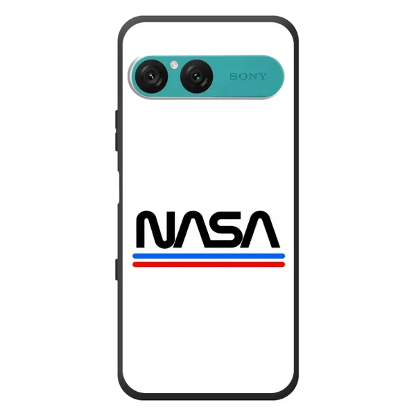Чехол с рисунком «NASA на белом фоне» для Sony Xperia 10 VII Чехол с рисунком «NASA на белом фоне» для Sony Xperia 10 VII