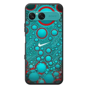 Силиконовый Чехол на Sony Xperia 10 VII с картинкой Nike (Найк зеленый)
