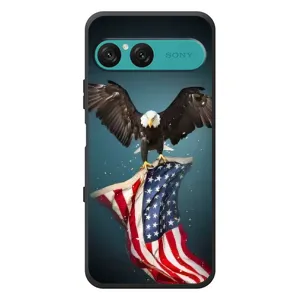Чохол Прапор USA для Sony Xperia 10 VII (Орел і прапор)