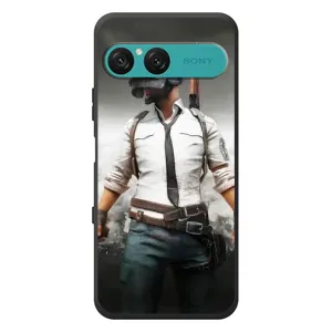 Силиконовый чехол с картинкой "Герой Pubg" на Sony Xperia 10 VII (Пабг)