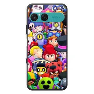 Силиконовый Чехол на Sony Xperia 10 VII с картинкой Brawl Stars (Персонажи)