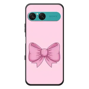 Чехол банты для Sony Xperia 10 VII (Розовый бантик)