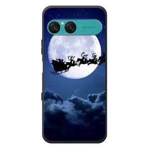 Чехол Санта Клаус для Sony Xperia 10 VII (Санта - луна)