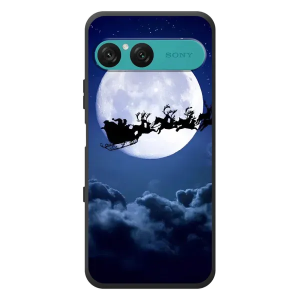 Чехол с рисунком «Санта - луна» для Sony Xperia 10 VII Чехол с рисунком «Санта - луна» для Sony Xperia 10 VII
