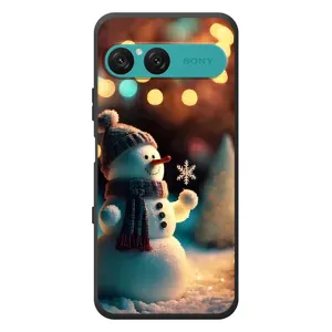 Чехлы на Новый Год Sony Xperia 10 VII (Снеговик праздничный)