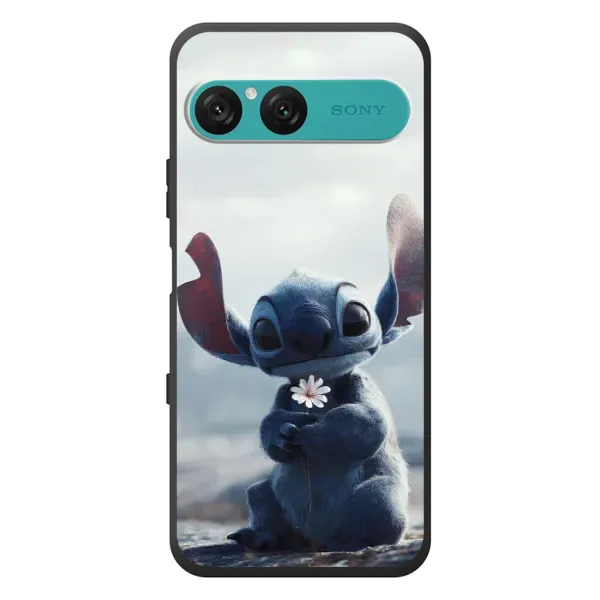 Чехол с рисунком «Стич с цветочком» для Sony Xperia 10 VII Чехол с рисунком «Стич с цветочком» для Sony Xperia 10 VII