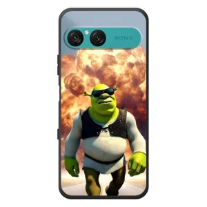 Печатный чехол с принтом Шрек для Sony Xperia 10 VII (Эпичный взрыв Шрек)