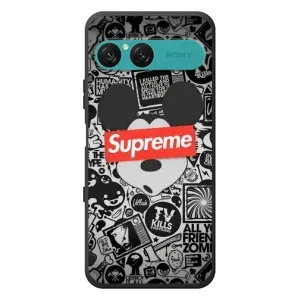 Чехол с Брендами одежды на Сони Эксперия 10 Семь (Supreme Маус)