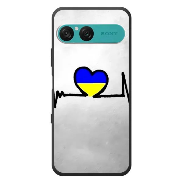 Чехол с рисунком «Украинская кардиограмма» для Sony Xperia 10 VII Чехол с рисунком «Украинская кардиограмма» для Sony Xperia 10 VII