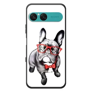 Бампер для Sony Xperia 10 VII с картинкой "Песики" (В очках)