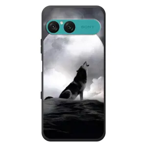 Чехол с Волком на Sony Xperia 10 VII (Волк и луна)