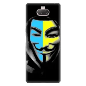 Чехол с Украинской символикой на Соин Кспериа 10 (Анонимус патриот)