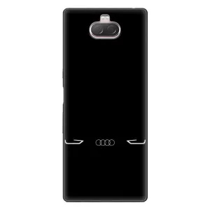 Силиконовый бампер с картинкой машины на Sony Xperia 10 (Силует Audi)