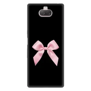 Чехол банты для Sony Xperia 10 (Бант на черном)