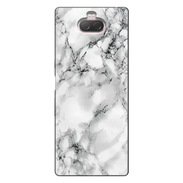 Чехол с рисунком «Белый мрамор» для Sony Xperia 10 Чехол с рисунком «Белый мрамор» для Sony Xperia 10