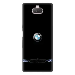 Силиконовый бампер с картинкой машины на Sony Xperia 10 (Черный BMW)