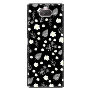 Чохли з тематикою "КВІТИ" на Sony Xperia 10 (цвітіння на чорному)