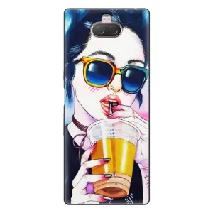 Чохол з картинкою Модні Дівчата Sony Xperia 10 (Дівчина з коктейлем)
