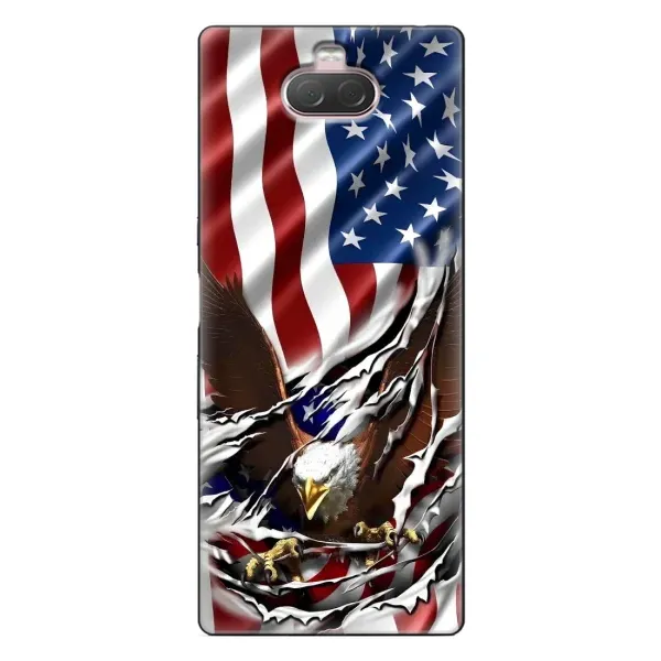 Чехол с рисунком «Флаг USA» для Sony Xperia 10 Чехол с рисунком «Флаг USA» для Sony Xperia 10