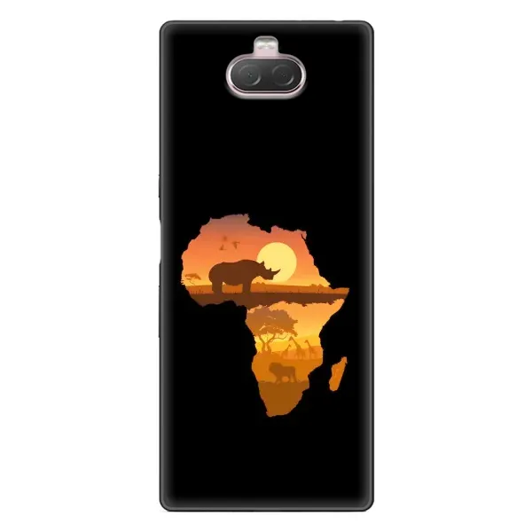 Чехол с рисунком «Карта» для Sony Xperia 10