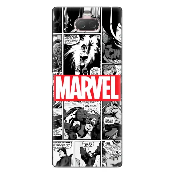 Чехол с рисунком «Комикс Марвел» для Sony Xperia 10 Чехол с рисунком «Комикс Марвел» для Sony Xperia 10