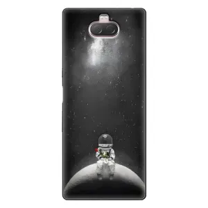 Силиконовый Чехол с принтом "Космонавты" на Sony Xperia 10 (Космонавт романтик)