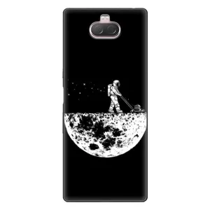 Силиконовый Чехол с принтом "Космонавты" на Sony Xperia 10 (Космонавт)