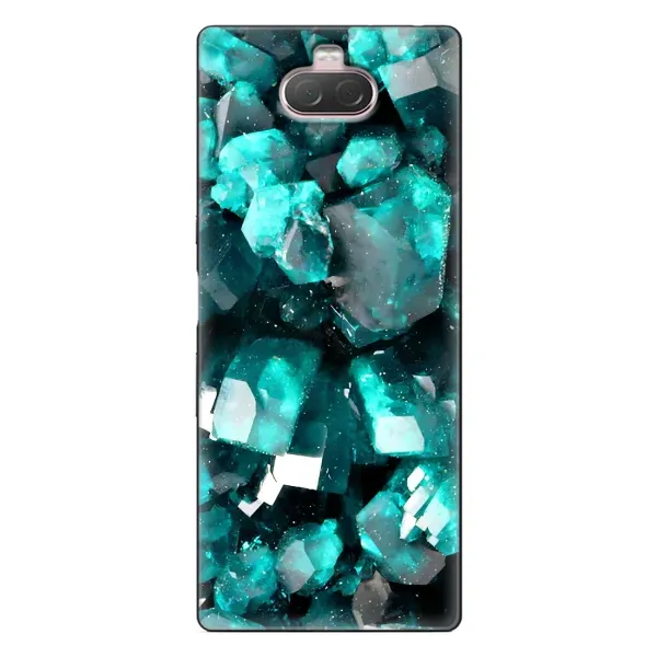 Чехол с рисунком «Кристалы» для Sony Xperia 10 Чехол с рисунком «Кристалы» для Sony Xperia 10